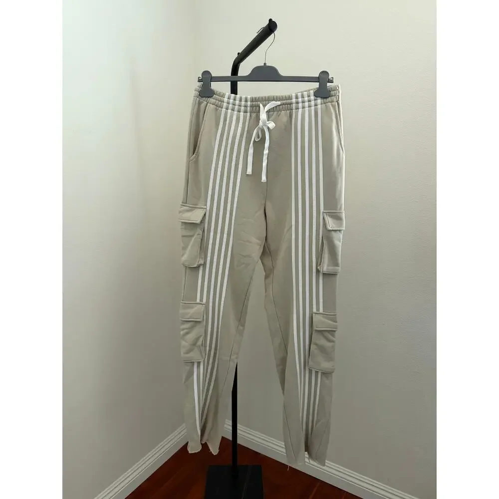 New men’s MNML 4 front stripe sweatpants washed earth